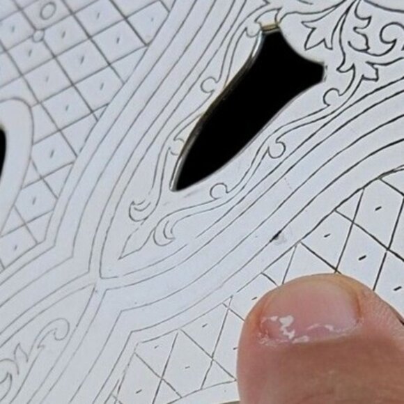 Mid-Century Italian Silverplate Expandable Trivet DelBerti Holiday Hot Plate - Picture 7 of 13